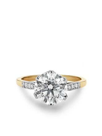 Pragnell 18kt yellow gold diamond ring