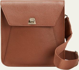 Akris Anouk Small Leather Messenger Bag