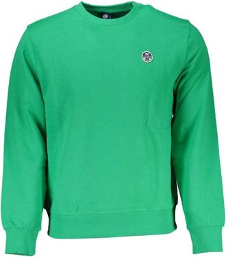 North Sails Cotton Sweater - Heren - Sweatshirts - Groen - S - Katoen - Hoodies & sweatvesten