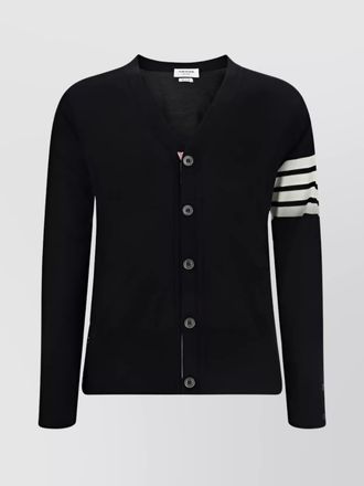 Thom Browne fine-knit wool v-neck cardigan