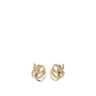 Ferragamo Leafbig Oorbellen - Dames - Oorbellen - Geel - ONE Size - Accessoires