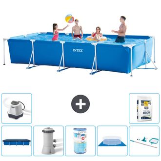 Intex Piscina Con Estructura Rectangular - 450x220x84 Cm - 7-piezas S30270