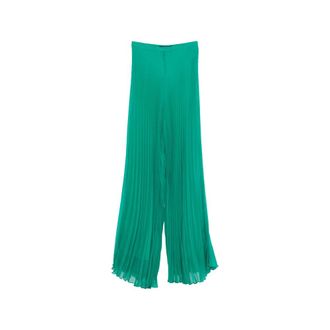 Max Mara Wide Trousers, female, Green, Size: 2XS Pianoforte Pant