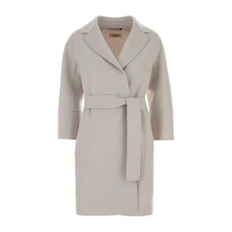 Max Mara Belted Coats, female, White, Size: 2XS Arona Coat