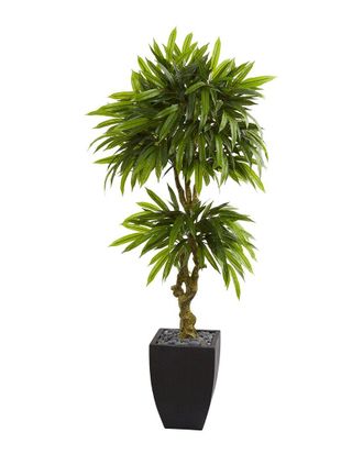 Nearly Natural 5.5Ft Mango Uv-Resistant Artificial Tree In Planter (Indoor/Outdoor)