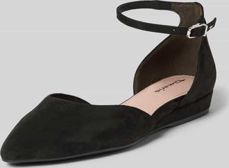 Tamaris Tamaris Ballerina mit Keilabsatz in Black, Gr&ouml;&szlig;e 37