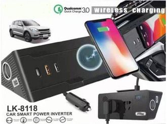 Trade Shop Trade Shop - Inverter Per Auto Smart Power Caricabatterie Wireless Ricarica Cellulare Lk-8118