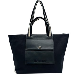 Bally Canvas Leather Shoulder Bag Tote Bag (Pre-Owned)