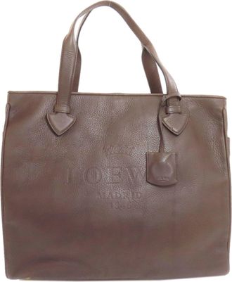 Loewe Brown Leather Tote Bag (Pre-Owned)