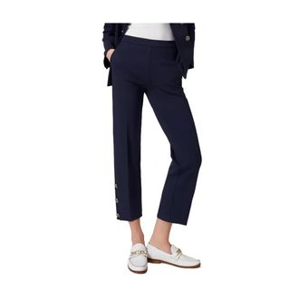 Twinset Cropped Milano Trousers with Oval T