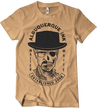 Breaking Bad Officially Licensed Albuquerque Ink Mens T-Shirt (OldGold), Medium