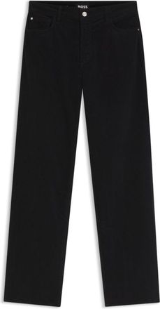 BOSS Wide-leg jeans in comfort-stretch corduroy denim