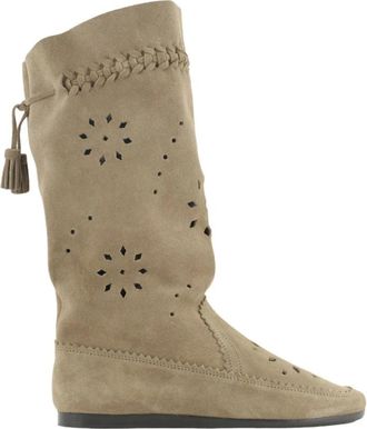 Isabel Marant Schoenen, Dames, Beige, 40 EU, Leer, Welky Boots