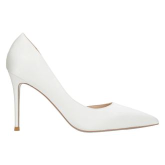 Estro & Luminara Pumps, female, White, 5 UK, Pointed Toe Satin Stilettos