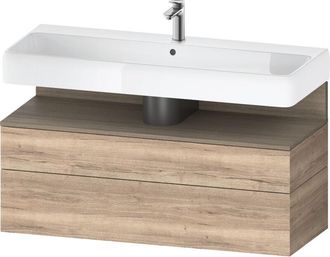 Duravit Duravit - Qatego Mueble Bajo Lavabo, 1 Extra&iacute;ble Y 1 Caj&oacute;n