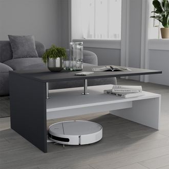 Vicco Mesa De Centro Amato, Antracita/blanco, 90 X 52.6 Cm, Vicco