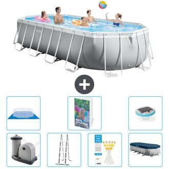 Intex Piscina Prism Frame Oval - 610x305x122 Cm - 8-piezas S596