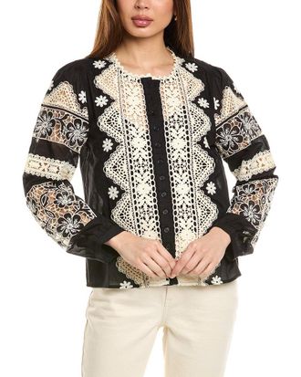 Johnny Was Ronnie Button-Down Blouse