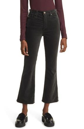 AG - Adriano Goldschmied Farrah High Waist Crop Bootcut Velvet Pants in Smooth Slate at Nordstrom Rack, Size 24