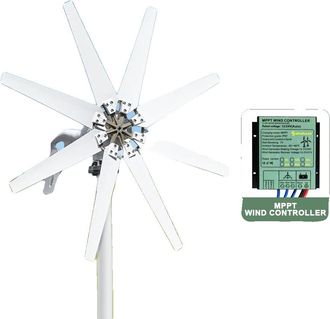 OEM Generador De Turbina E&oacute;lica, Uso Eficiente De La Energ&iacute;a, Construcci&oacute;n Sostenible, Controlador Mppt Gratuito, 3000 W, 12 V