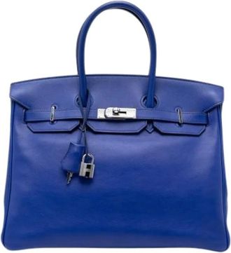 Herm&egrave;s Pre-owned Birkin 35 - - Pre-owned - Donna - Blu - ONE SIZE