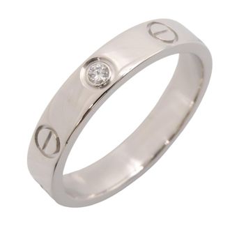Cartier Silver Clear White Gold (18K) Band Ring (Pre-Owned)