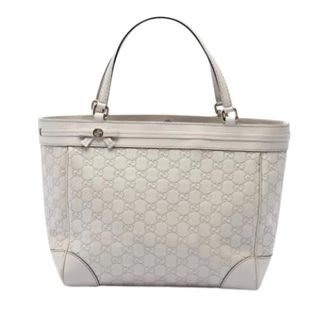 Gucci Pre-owned Mayfair Tote Bag - Dames - Pre-owned - Beige - Maat: ONE Size Leer