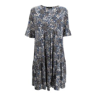 Max Mara Short Dresses, female, Blue, Size: M Abito Fuoco