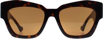 Gucci Cat Eye Womens Tortoise Brown GG1422S - One Size