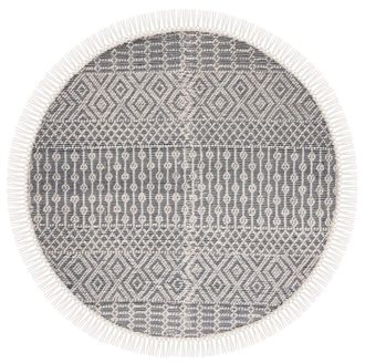 Safavieh Alfombra lana marfil/azul marino 183 x 183 cm