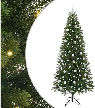vidaXL &Aacute;rbol De Navidad Artificial Con 300 Led Verde 210 Cm Pe Y Pvc Vidaxl