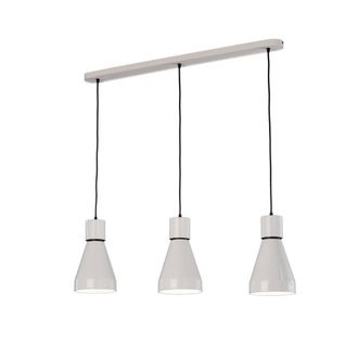 Netlighting Fusion Linear Ceiling Pendant 3L 3 x E27 Max 40W White Black
