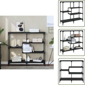 vidaXL Tavolo da corridoio - vidaXL Tavolino Consolle Nero 103x32x95 cm in Legno Multistrato - Tavolo in legno multistrato