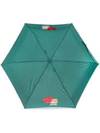 Moschino Teddy Bear-motif umbrella - unisex - Polyester - One Size - Green