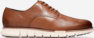 Cole Haan Mens ZER&Oslash;GRAND Remastered Plain Toe Oxford Shoes - Brown Size 7.5