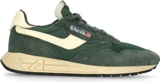 Autry Groene Pebble Leren Sneakers - Heren - Sneakers - Groen - 42 EU - Leer - Schoenen