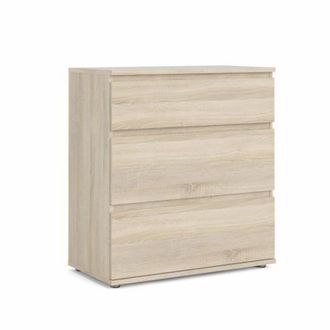 MondoViro Cajonera con 3 cajones de roble cm 77 x 40 x 84 h