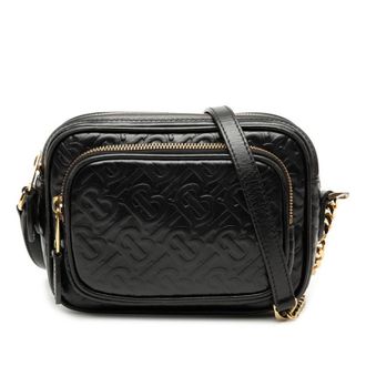 Burberry Pre-owned Burberry Embossed Calfskin TB Monogram Camera Chain Crossbody Ladies YXB7607AAUF9KSN0