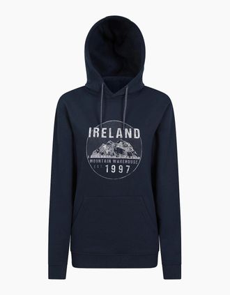 Mountain Warehouse Womens Mountain Warehouse Womens/Ladies Ireland Circle Overhead Hoodie - Navy - Size: 10/8