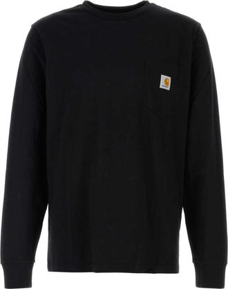 Carhartt Work in Progress Black Logo Patch T-Shirt