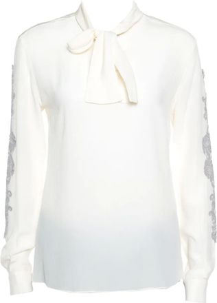 Dolce & Gabbana Blouse met strikdetail - Beige