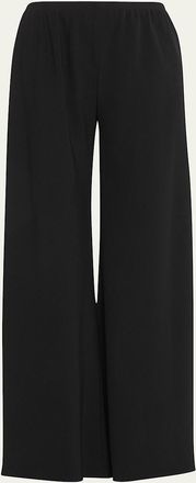 The Row Gala Wide-Leg Crepe Pants