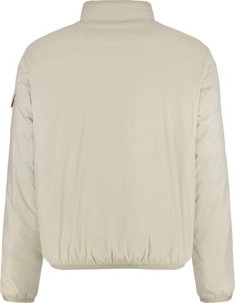 Moncler Mens Short Padded Jacket Breezes Champagne Polyamide Raincoats Coat