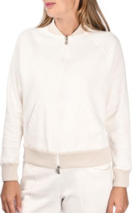 Gran Sasso Black Bomber Zip Minimalist Cotton Jacket
