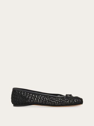 Ferragamo Women Lace ballet flat Black Size 2.5