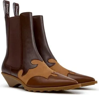 Camper Anita Pointed Toe Chelsea Boot in Medium Brown at Nordstrom, Size 37