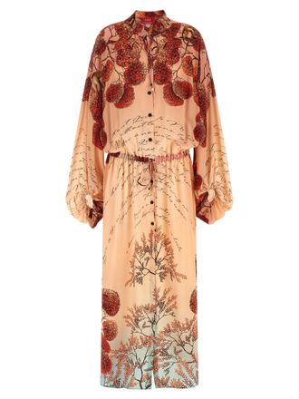 F.R.S. For Restless Sleepers F. R.S. - FOR RESTLESS SLEEPERS Silk Long Womens Dress