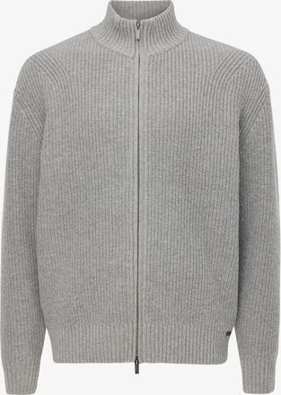 Gentiluomo Turtle Zip Cardigan | Lichtgrijs