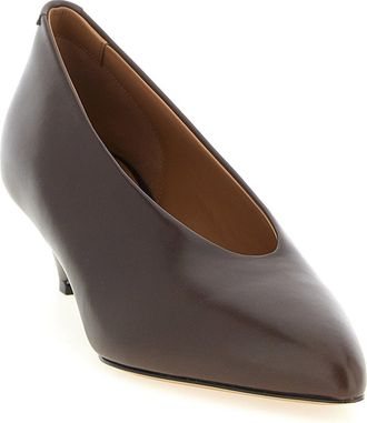 Jil Sander Arc Pump - Brown