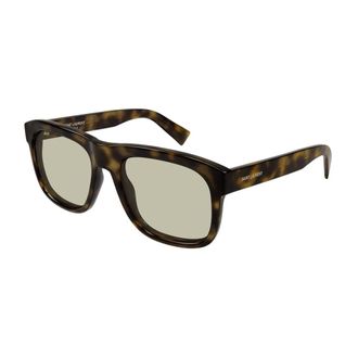 Saint Laurent Squared Aviator Sunglasses - unisex - Saint Laurent - Sunglasses - Brown - 57 MM - Accessories